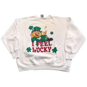 80's/90's I Feel Lucky Leprechaun Sweatshirt